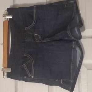 Rock & Republic RX FEVER Pull On Blue Denim shorts Womens Size 4 euc XS Casual